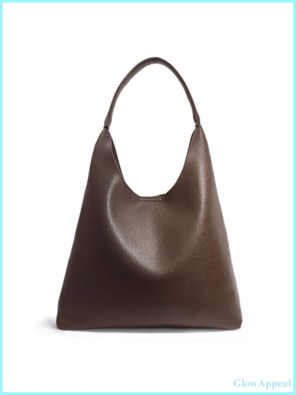 Soft Slouchy Vegan Leather Hobo Bag Shoulder Tote Women's Handbag